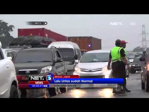Banjir di Tol Jakarta Cikampek Karea Hujan Berangsur Surut - NET5