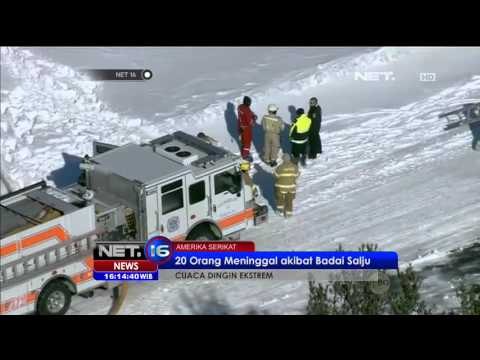 Badai Salju Merusak Atap Bangunan Di Amerika - NET16