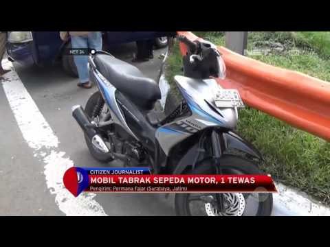 Mobil Menabrak Sepeda Motor Di Surabaya 1 Tewas - NET24