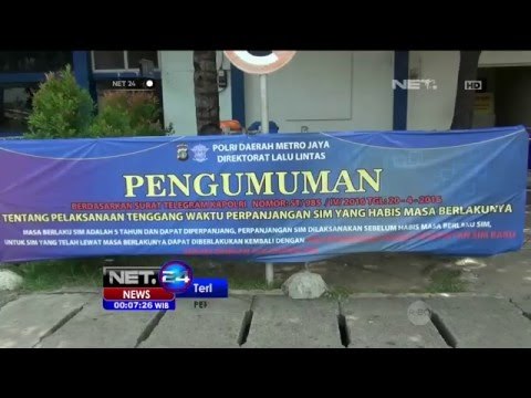 Perpanjangan SIM Melewati Masa Berlaku, SIM Baru Harus Dibuat - NET24