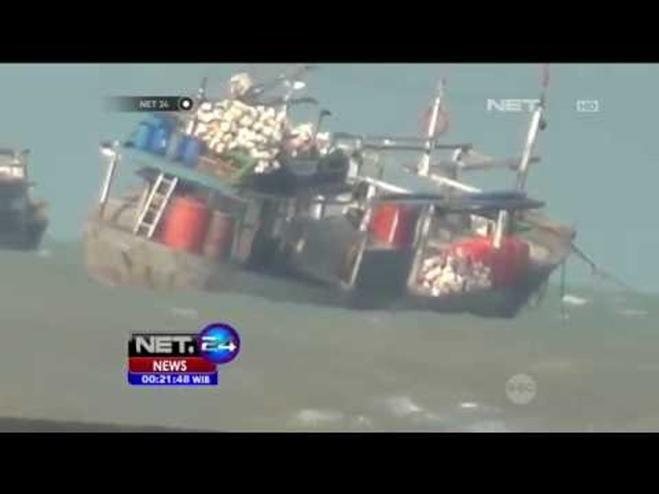 Cuaca Buruk, Perahu Motor Tenggelam di Perairan Balongan - NET24