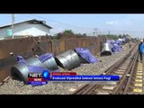 10 Gerbong Kereta yang Terguling Mulai di Evakuasi Senin Malam - NET5