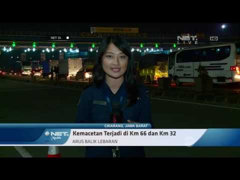 Lalu Lintas di Kawasan Gerbang Tol Cikarang Lengang - NET24