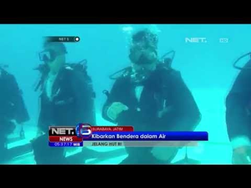 Mahasiswa Kibarkan Bendera Merah Putih di Dalam Air - NET5