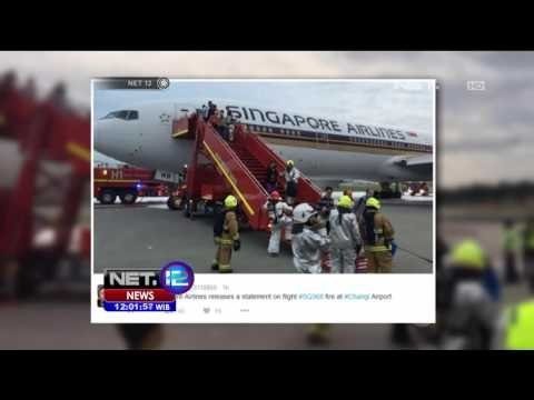 Maskapai Singapura Terbakar, Diduga Alami Kerusakan Mesin - NET12
