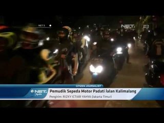 Pemudik Sepeda Motor Padati Jalan Kalimalang - NET5 03 Juli 2016