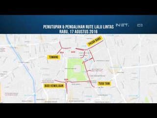 Penutupan dan Pengalihan Rute Lalu Lintas 17 Agustus 2016 - NET16