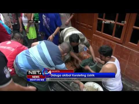 Kebakaran Permukiman Daerah Grogol, Jakarta Akibat Arus Listrik - NET24