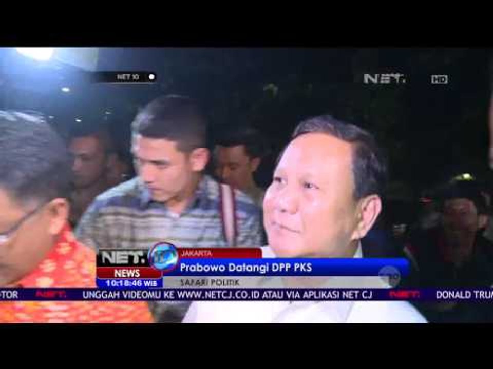 Prabowo Datangi DPP PKS - NET 10