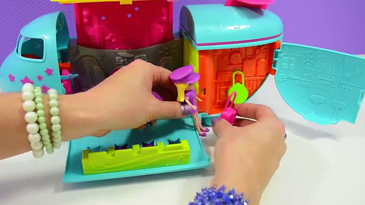Polly Portugues - Avião da Polly - Novela da Polly Pocket em Portugues - Turma kids
