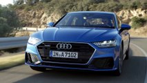 Audi A7 Sportback Driving Video in Blue