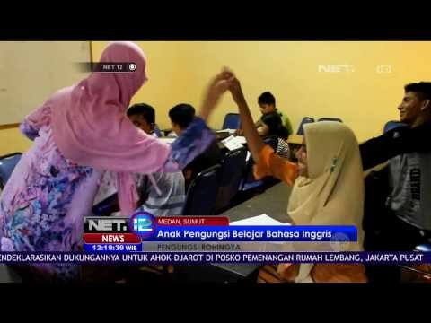 Anak Anak Pengungsi Rohingya Diajari Bahasa Inggris Di Medan Sumatera Utara - NET 12