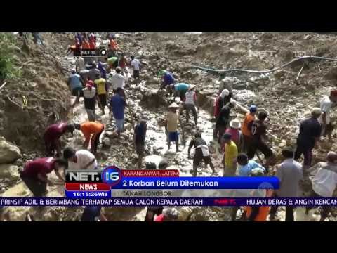 Korban Longsor di Karanganyar Jawa Tengah Belum Ditemukan - NET 16