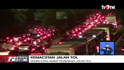 Ribuan Kendaraan Terjebak Macet di Tol Dalam Kota Arah Cikampek