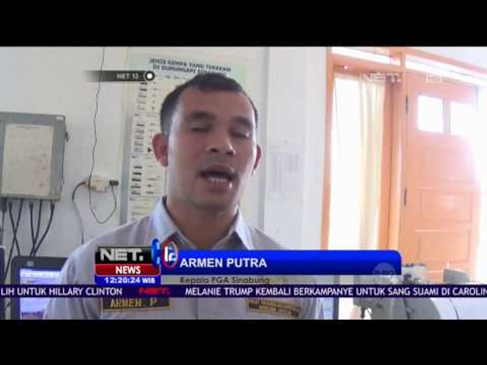 Erupsi Gunung Api Sinabung Mencapai Ketinggian 1500 Kilometer - NET 12