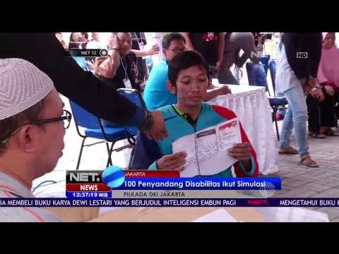 Simulasi Pencoblosan Kaum Disabilitas di DKI Jakarta - NET12