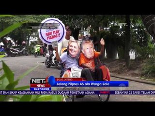 Donald Trump dan Hillary Clinton Ala Warga Solo Serukan Pemilu Damai - NET 16