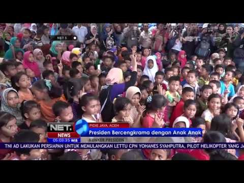 Presiden Bercengkrama Dengan Anak anak Korban Gempa - NET 5