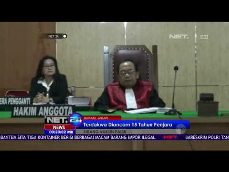 Sidang Perdana Pasangan Suami Istri Produsen Vaksin Palsu - NET24