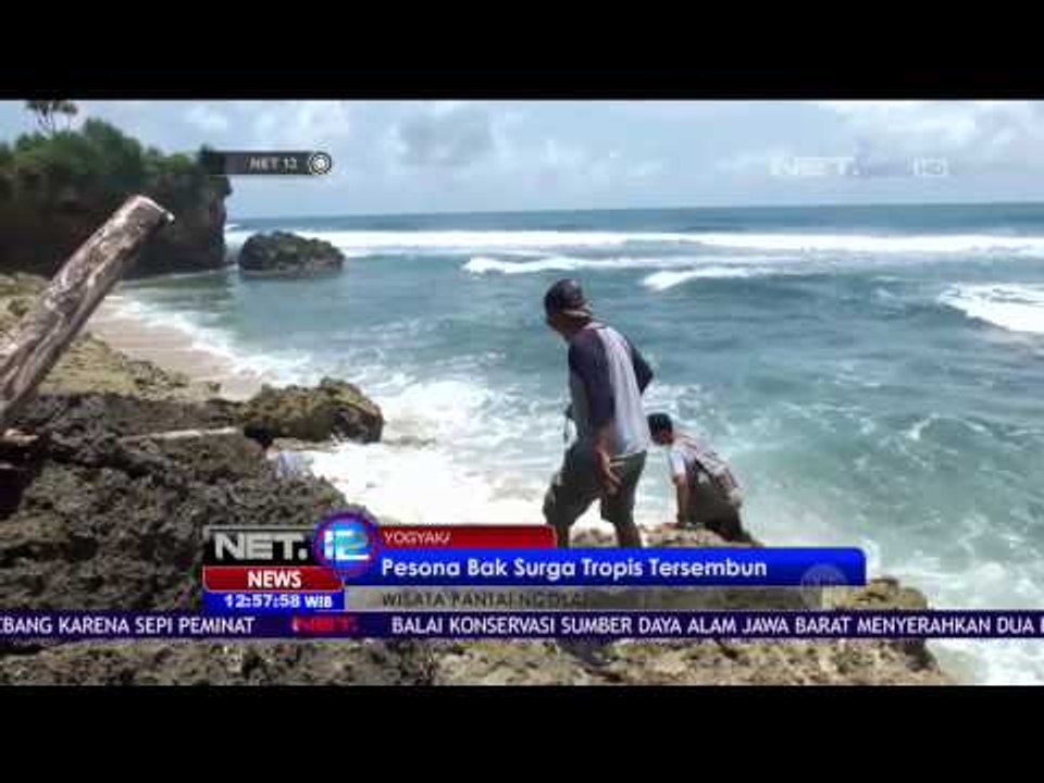Pantai Ngolang, Pesona Surga Tropis Tersembunyi di Yogyakarta - NET 12