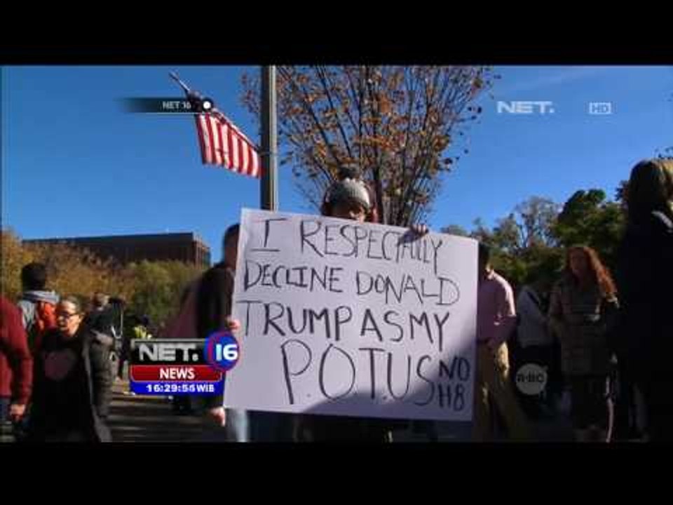 Protes Kemenangan Trump, Massa Kembali Turun ke Jalan - NET16
