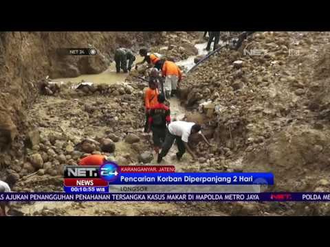 Pencarian Korban Longsor di Karanganyar Diperpanjang - NET24
