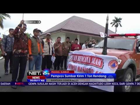 Pemprov Sumbar Kirim 1 Ton Rendang untuk Korban Gempa Di Aceh - NET 24