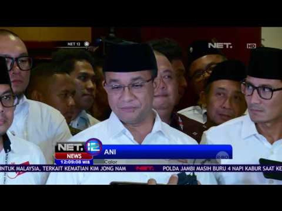Pertegas Perubahan Jakarta, Pasangan Anies Sandi Siap Menyosong Pilkada Putaran Kedua - NET12
