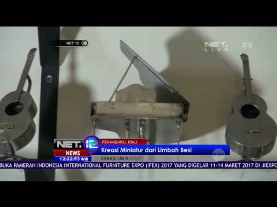 Miniatur Unik dari Limbah Besi Karya Seniman Pekanbaru - NET12