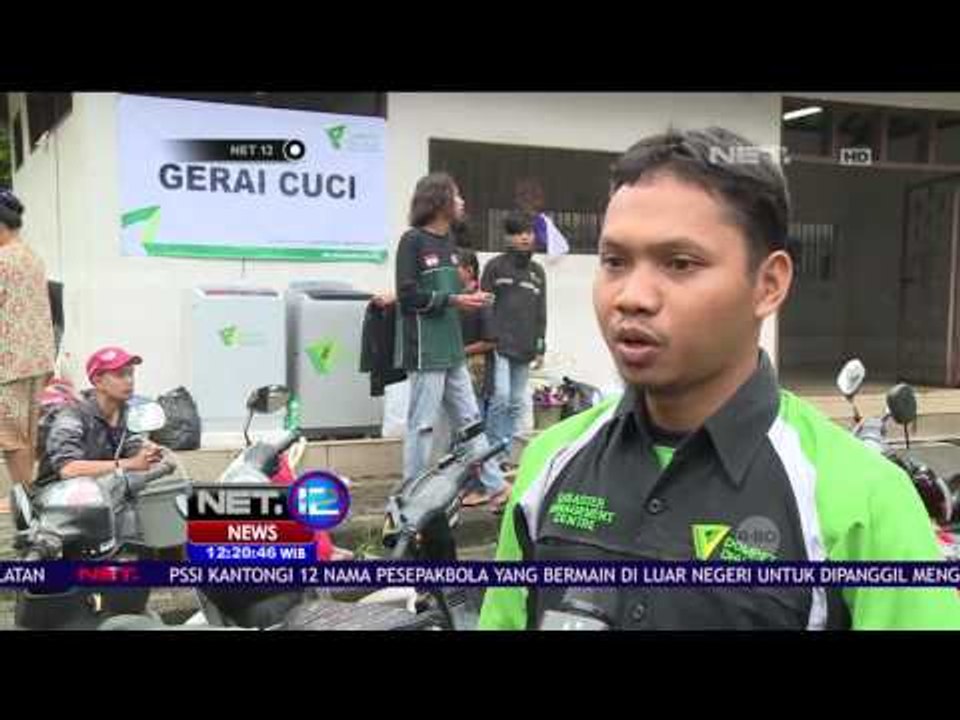 Laundry Gratis Bagi Pengungsi Banjir - NET12