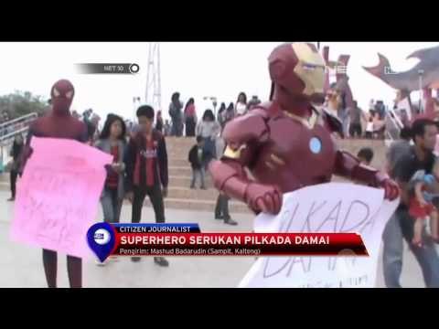 Superhero Bantu Menyuarakan Pilkada Berjalan Damai