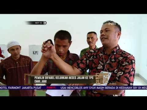 Pemilih Difabel, Saripudin Keluhkan Akses Jalan ke TPS - NET12