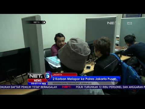 Dua Jurnalis Metro TV Laporkan Kekerasan ke POLRES JAKPUS - NET5