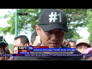 AHY Hadiri Deklarasi Dukungan Pemilih Pemula