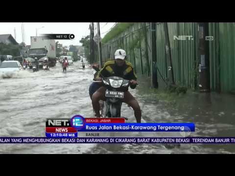 Banjir di Jalan Protokol, Pengendara Motor Mogok - NET12