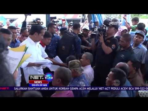 Presiden Jokowi Sempatkan Menghibur Anak anak Pengungsi Gempa Aceh - NET 24