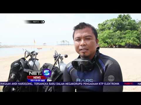 Para Penyelam Bersihkan Sampah di Bawah Laut Pantai Nusa Dua Bali - NET5
