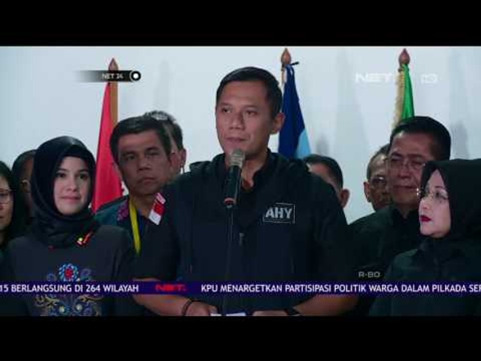 AHY Menerima Kekalahannya dan Ucapkan Selamat ke Ahok dan Anies - NET24