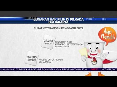 Warga Jakrta Yang Belum Memiliki E KTP Tetap Dapat Menggunakan Suaranya - NET12
