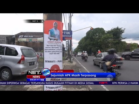 Jelang Pencoblosan, APK Masih Terpasang - NET5