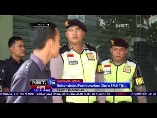 Rekonstruksi Pembunuhan Siswa Tarnus oleh Sesama Siswa Dilakukan - NET16