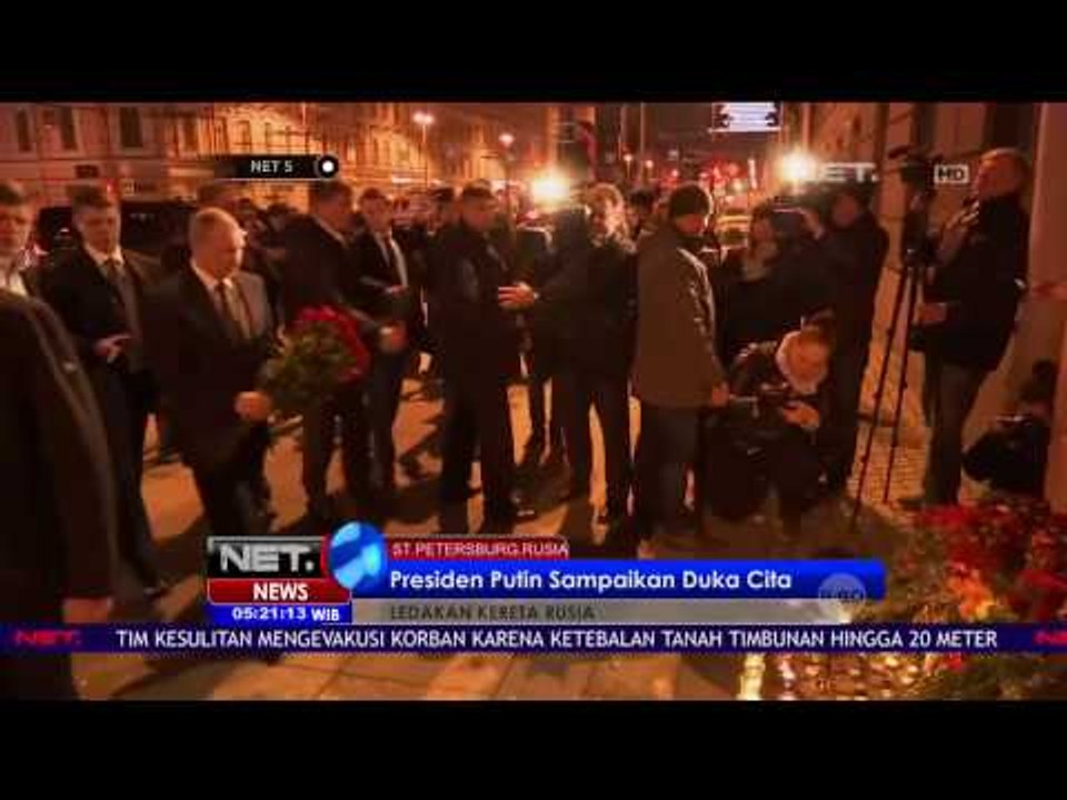 Presiden Putin Sampaikan Duka Cita atas Musibah Ledakan Kereta di Rusia - NET5