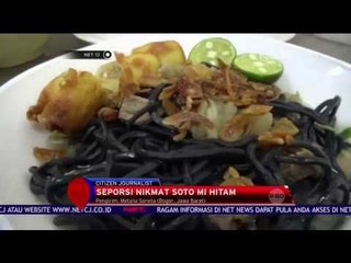 Uniknya Mie di Bogor ini Warnya Hitam - NET12