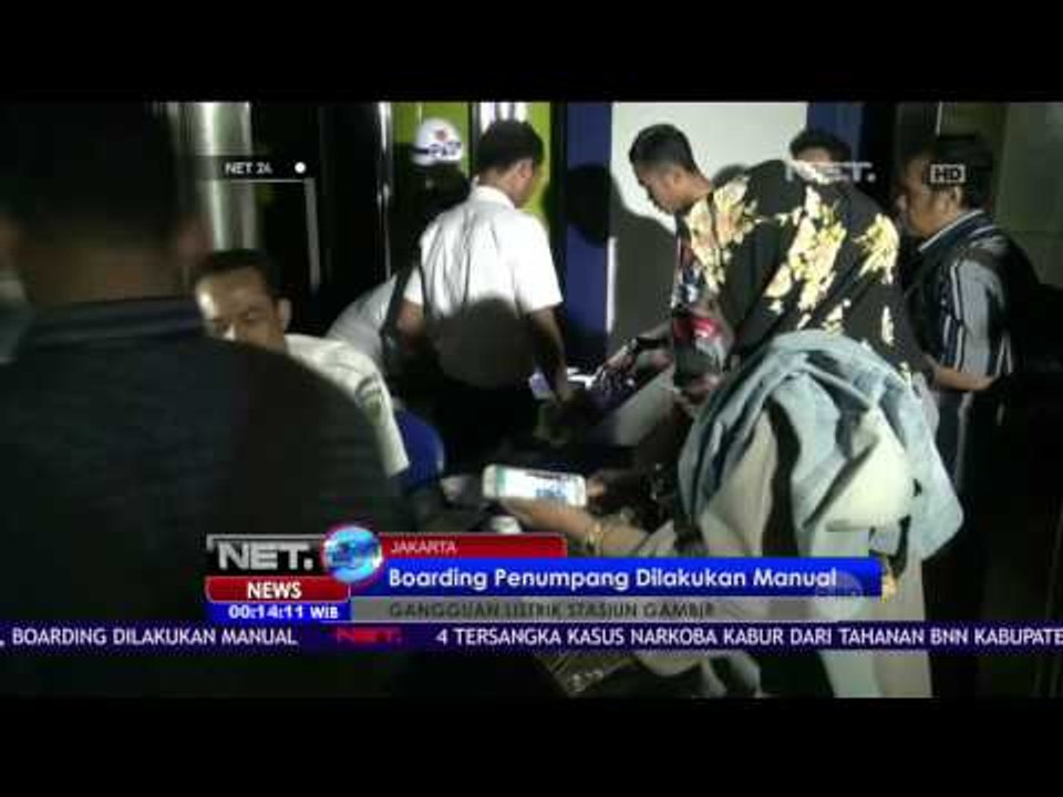 Gangguan Listrik Stasiun Gambir Membuat Gelap Gulita - NET24