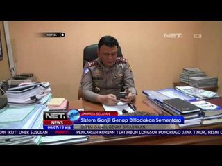 Sistem Ganjil genap Ditiadakan Sementara - NET24