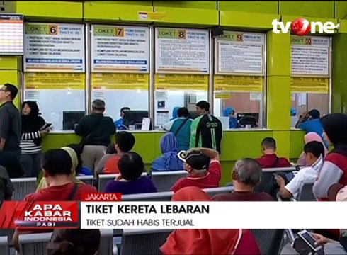 Tiket Kereta Mudik Lebaran Habis Terjual
