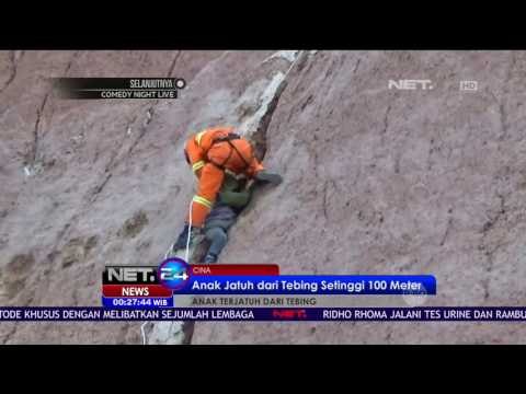 Aksi Petugas Pemadam Kebakaran Selamatkan Anak yang Jatuh dari Tebing - NET24