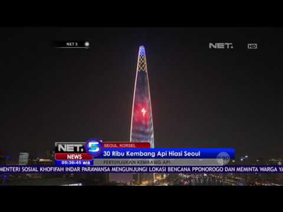 Warna-warni Kembang Api Semarakkan Langit Kota Seoul - NET5