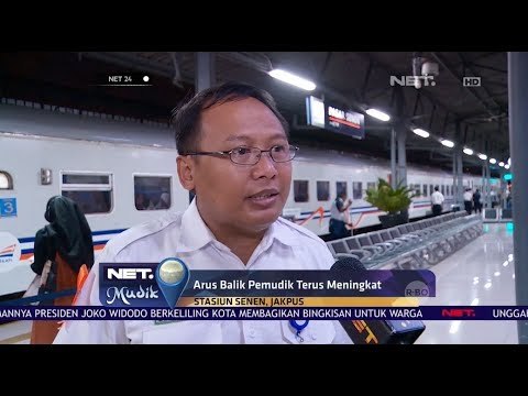 Arus Balik Pemudik Meningkat di Stasiun Pasar Senen - Net 24
