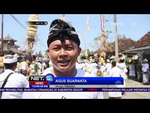 Semaraknya Tradisi Mesuryak Peringati Hari Kuningan di Bali NET12